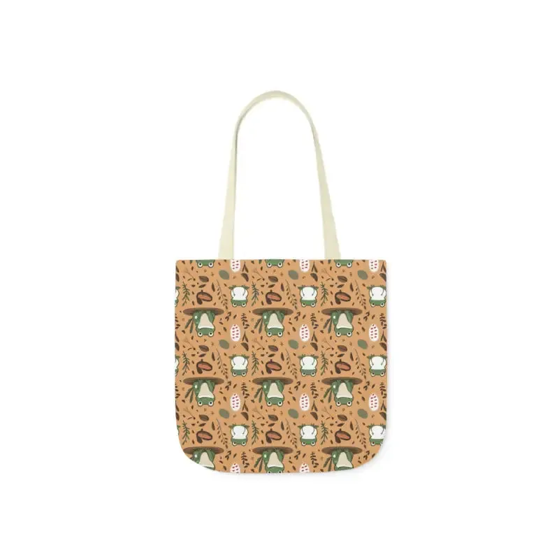 Hop Into Style with Frog Canvas Tote Bag