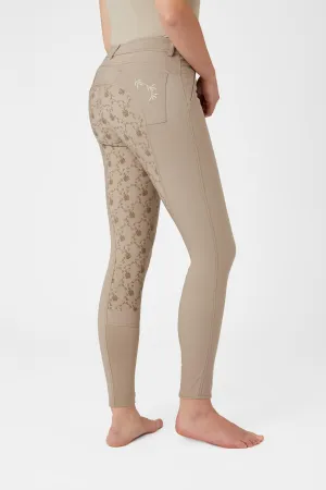 Horze Kaitlin Ladies Tights Plaza Taupe Brown