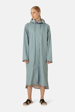 Ilse Jacobsen Long Rain Coat - Cloud Blue