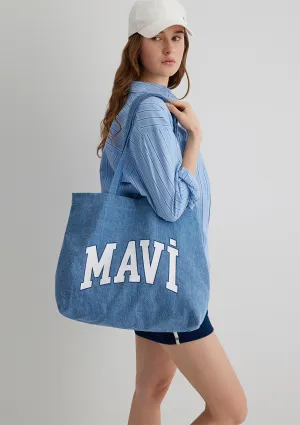 Indigo Shopper Bag
