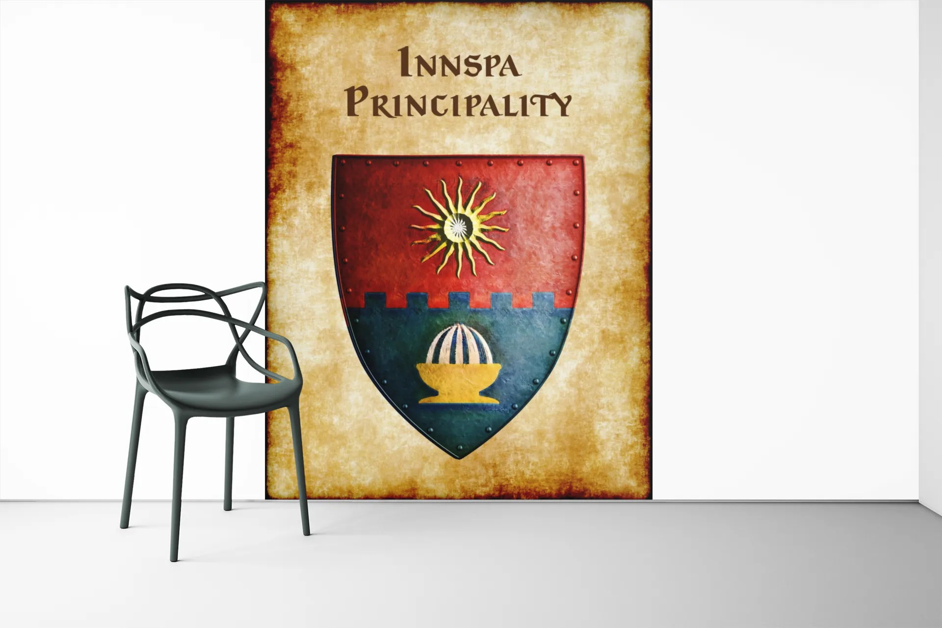 Innspa Principality Heraldry of Greyhawk Anna Meyer Cartography Canvas Art Print