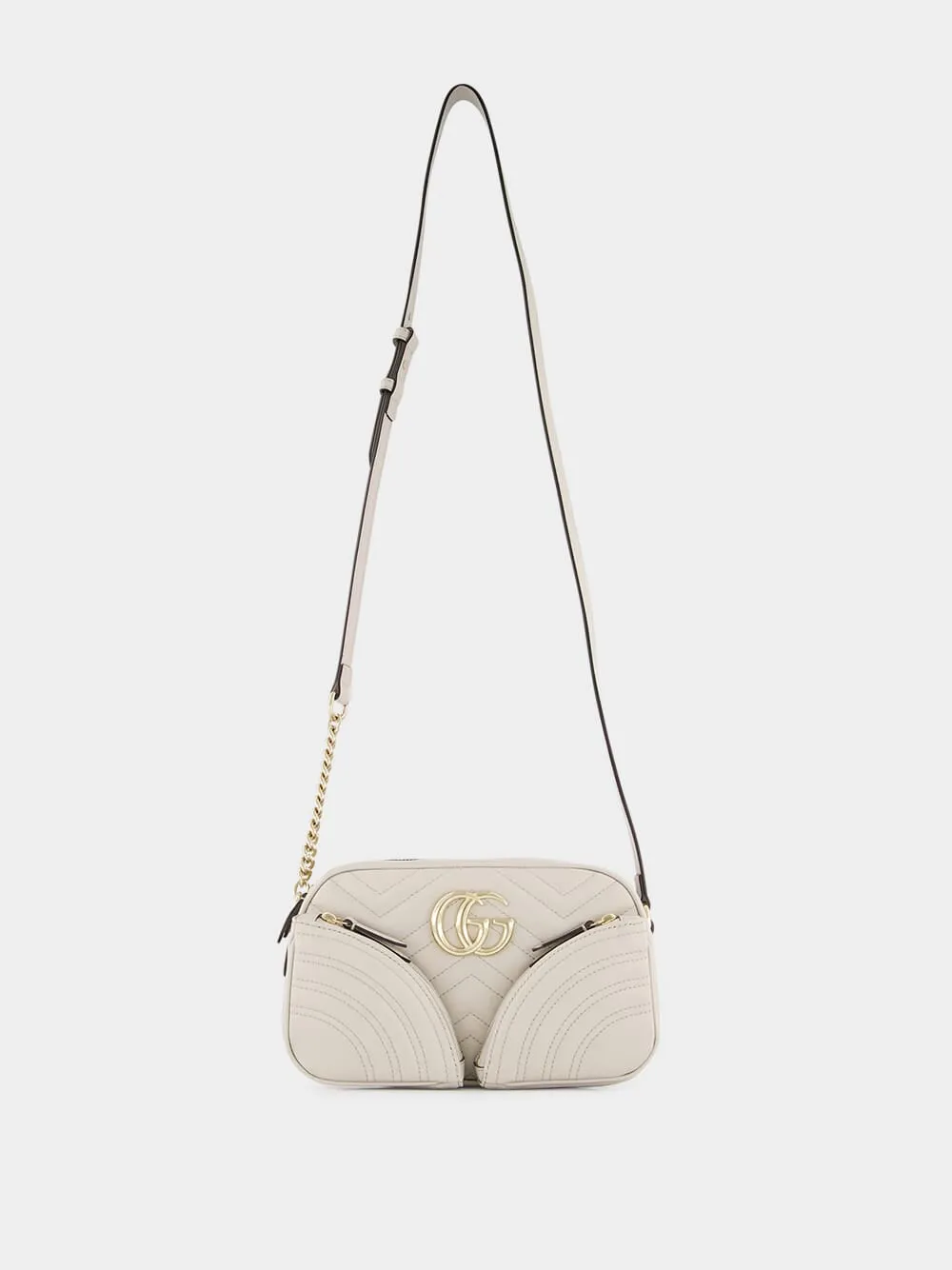 Ivory GG Marmont Small Shoulder Bag