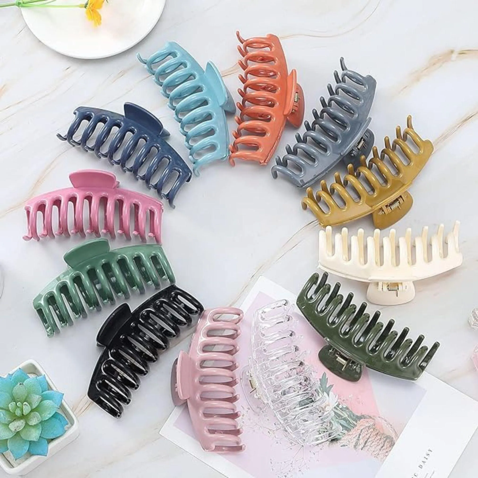 Ivory Hair Claw Clip