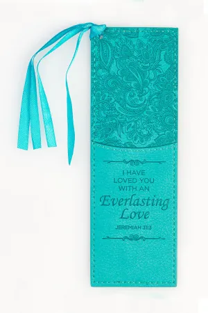 Jeremiah 31:3 'Everlasting Love' LuxLeather Page Marker