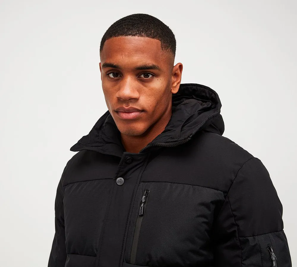 Kings Will Dream Sanders Puffer Bomber Jacket Black