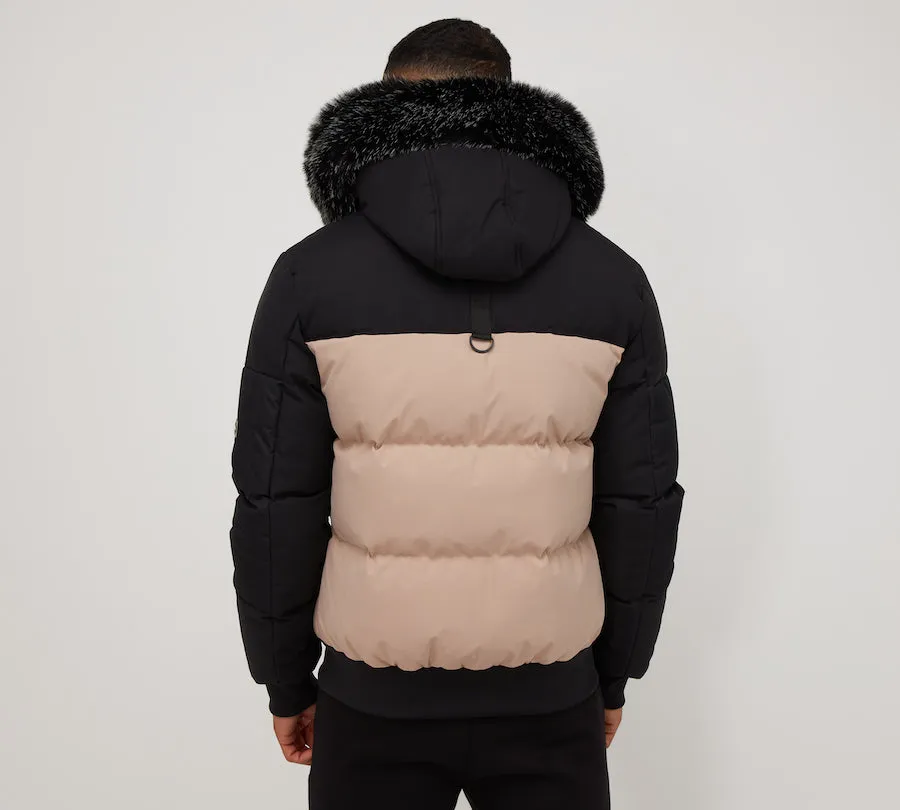 Kings Will Dream Sanders Puffer Bomber Stone Beige