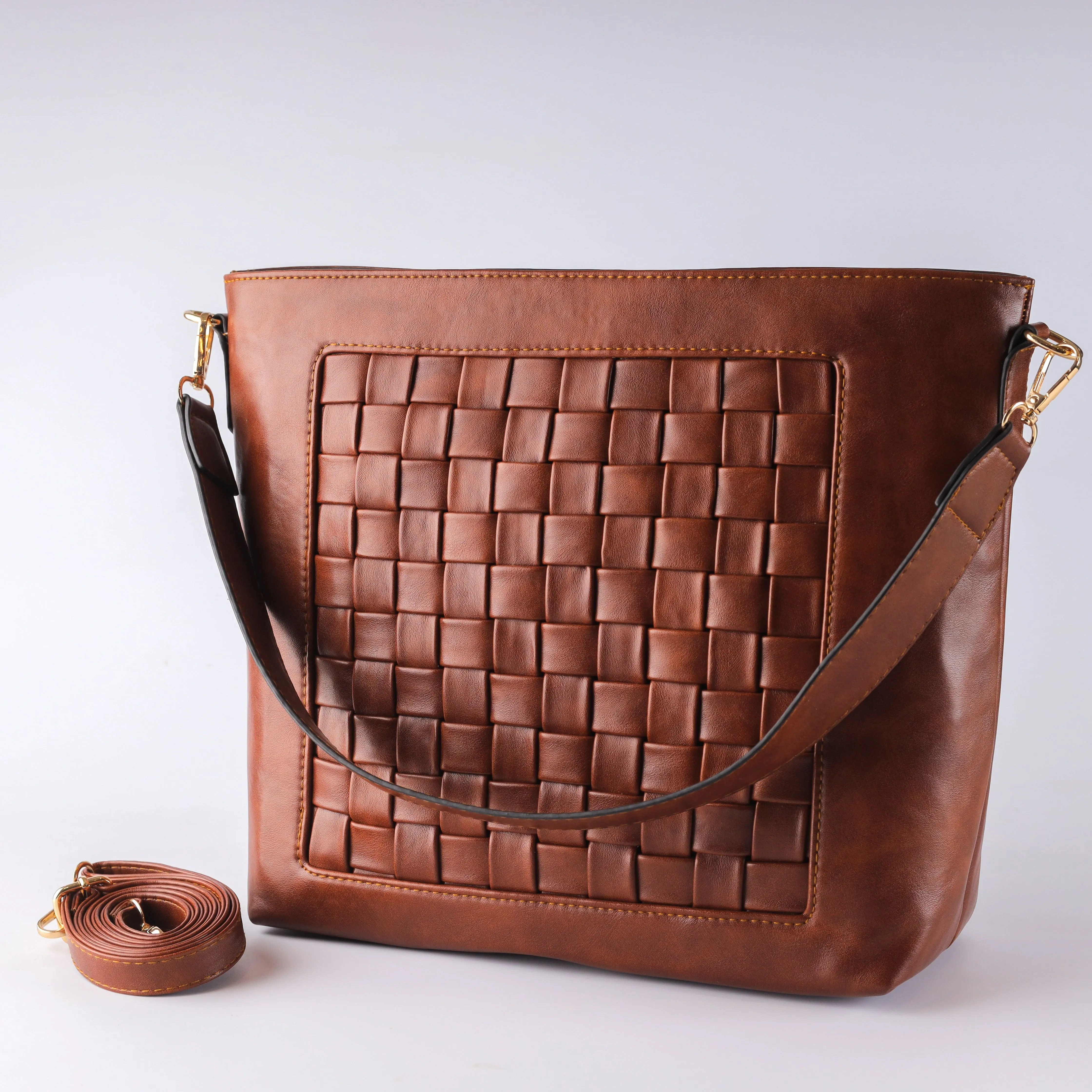 Şıklığın Çantası Leather Crossbag - Havane