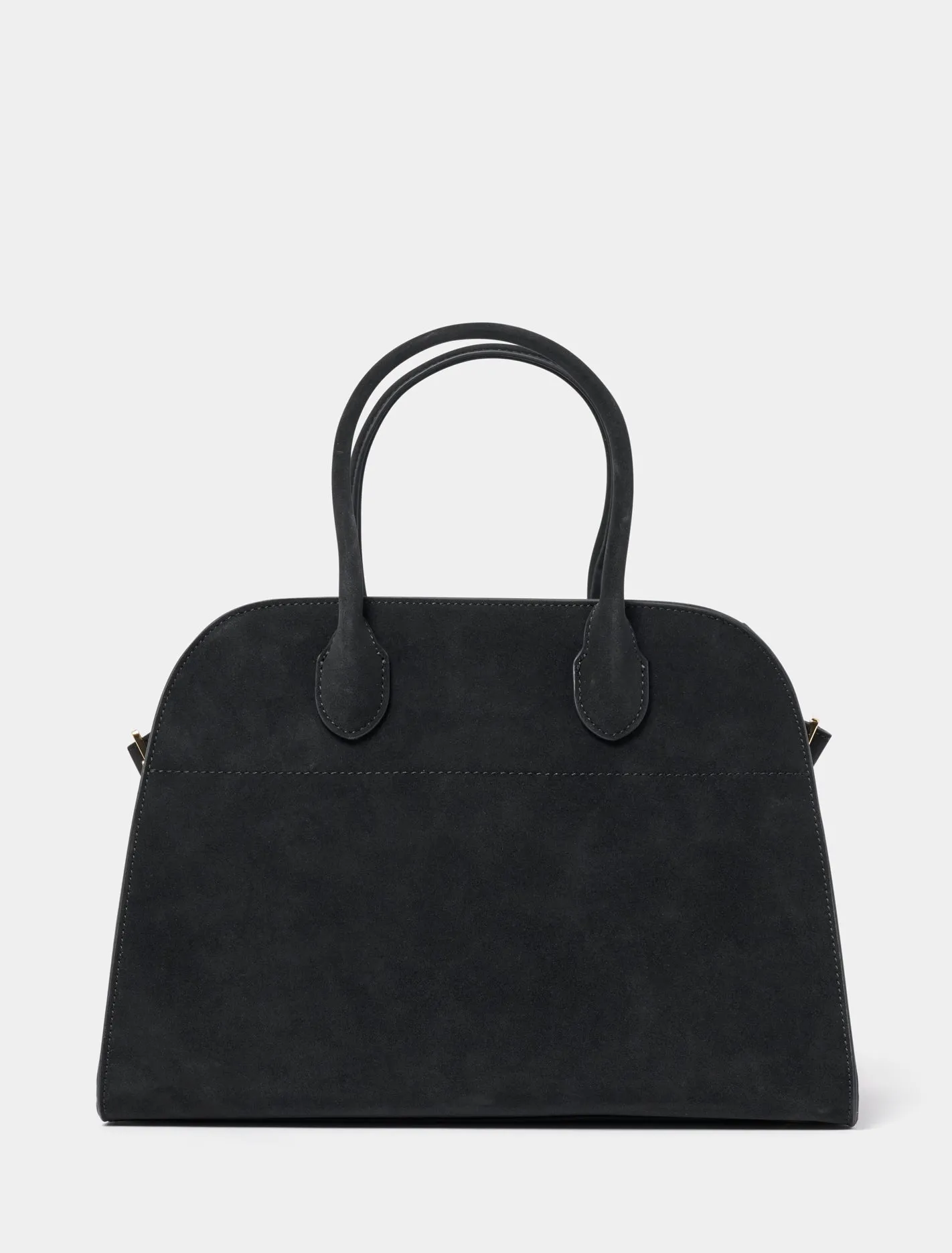 Lacey Faux Suede Bowler Bag