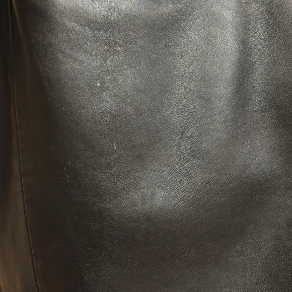 Ladies Tibor black leather coat