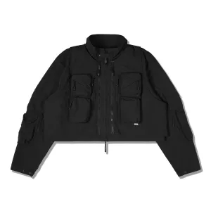 LAKH Twenty Pockets Half Jacket Black
