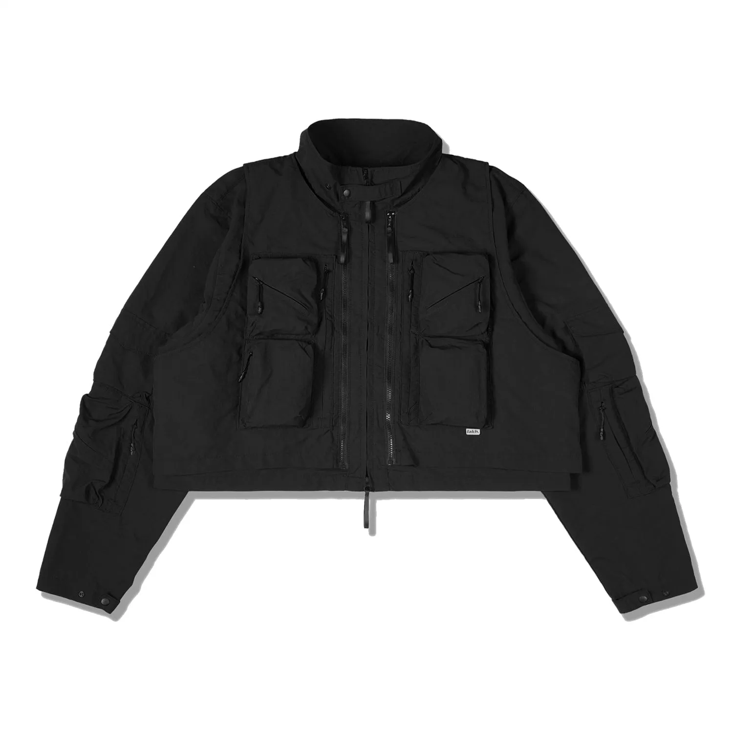 LAKH Twenty Pockets Half Jacket Black