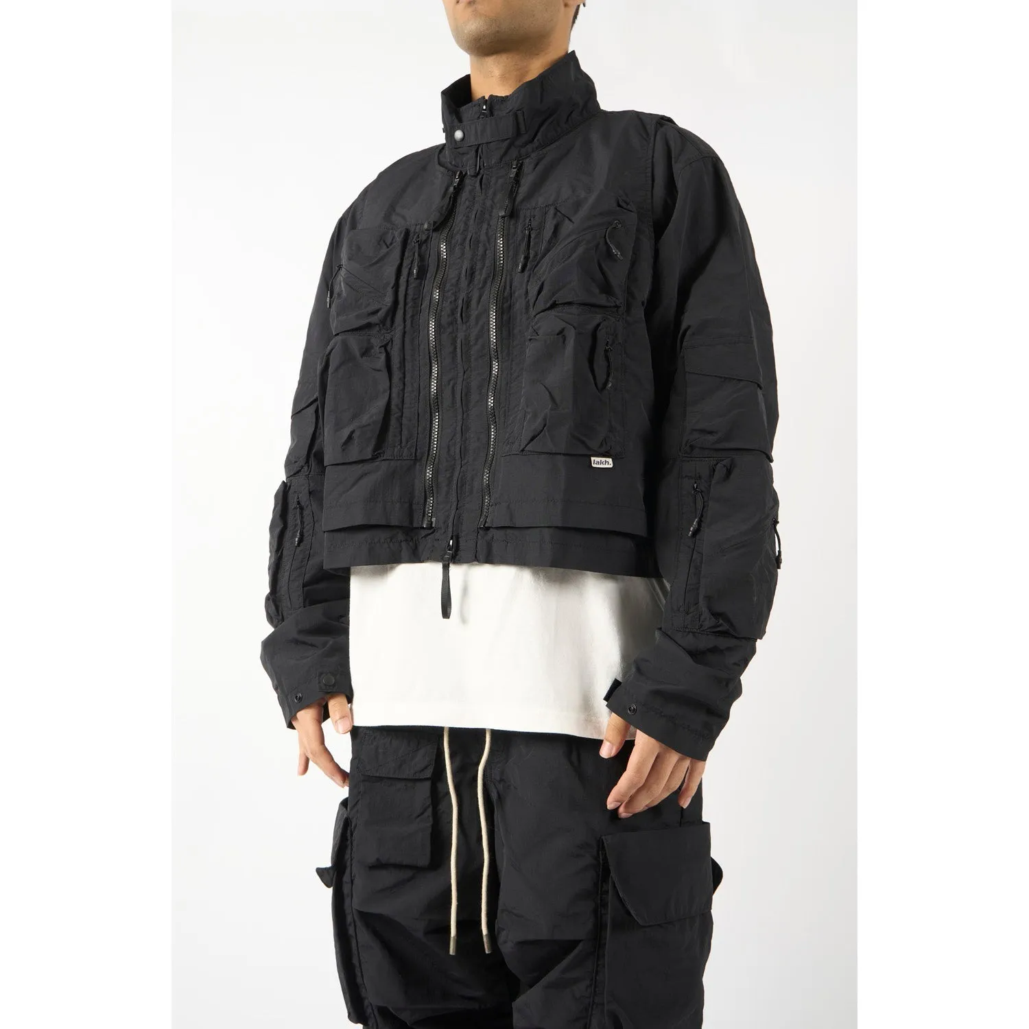 LAKH Twenty Pockets Half Jacket Black
