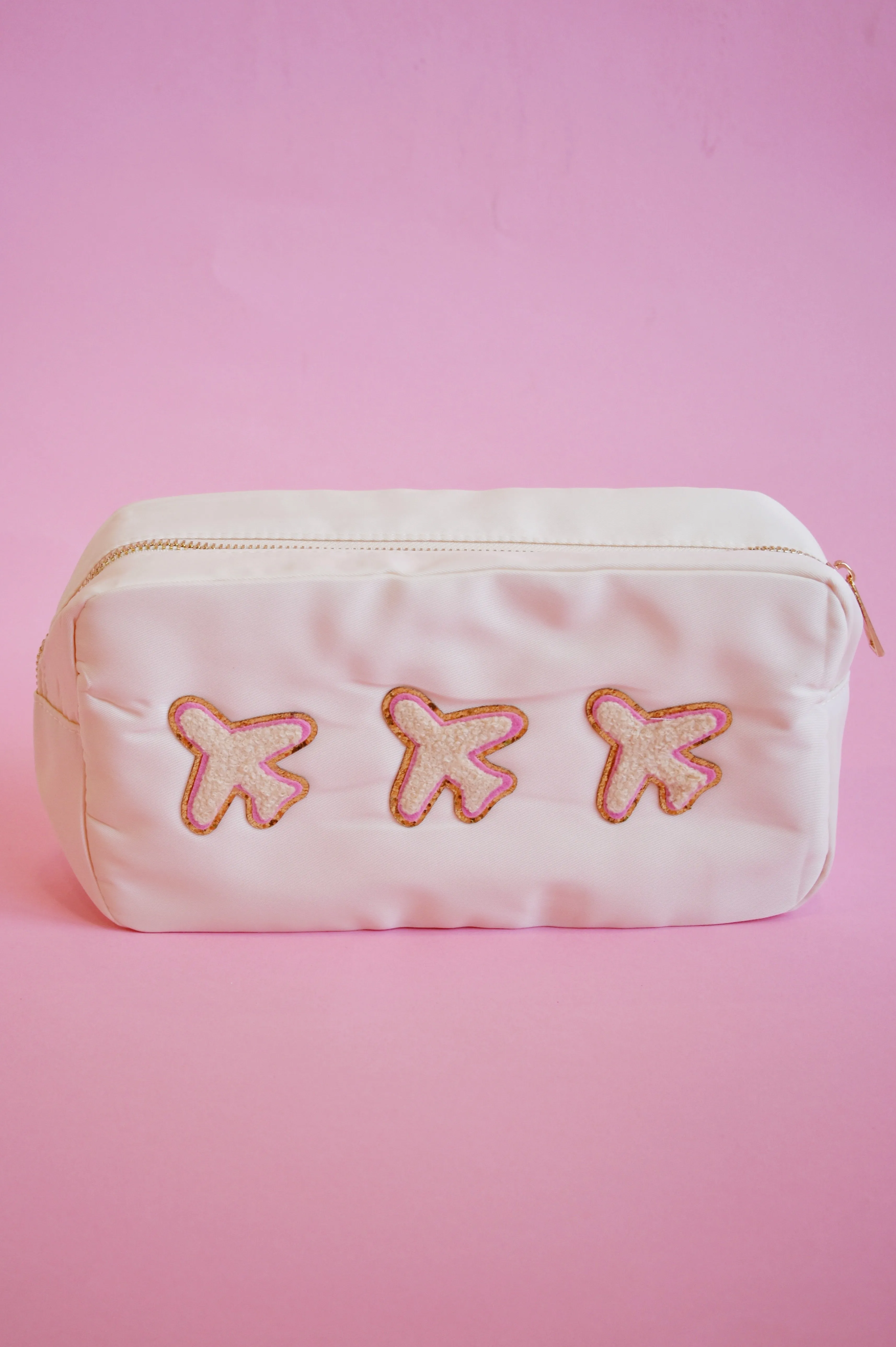 Large Airplane Patch Pouch Bag
