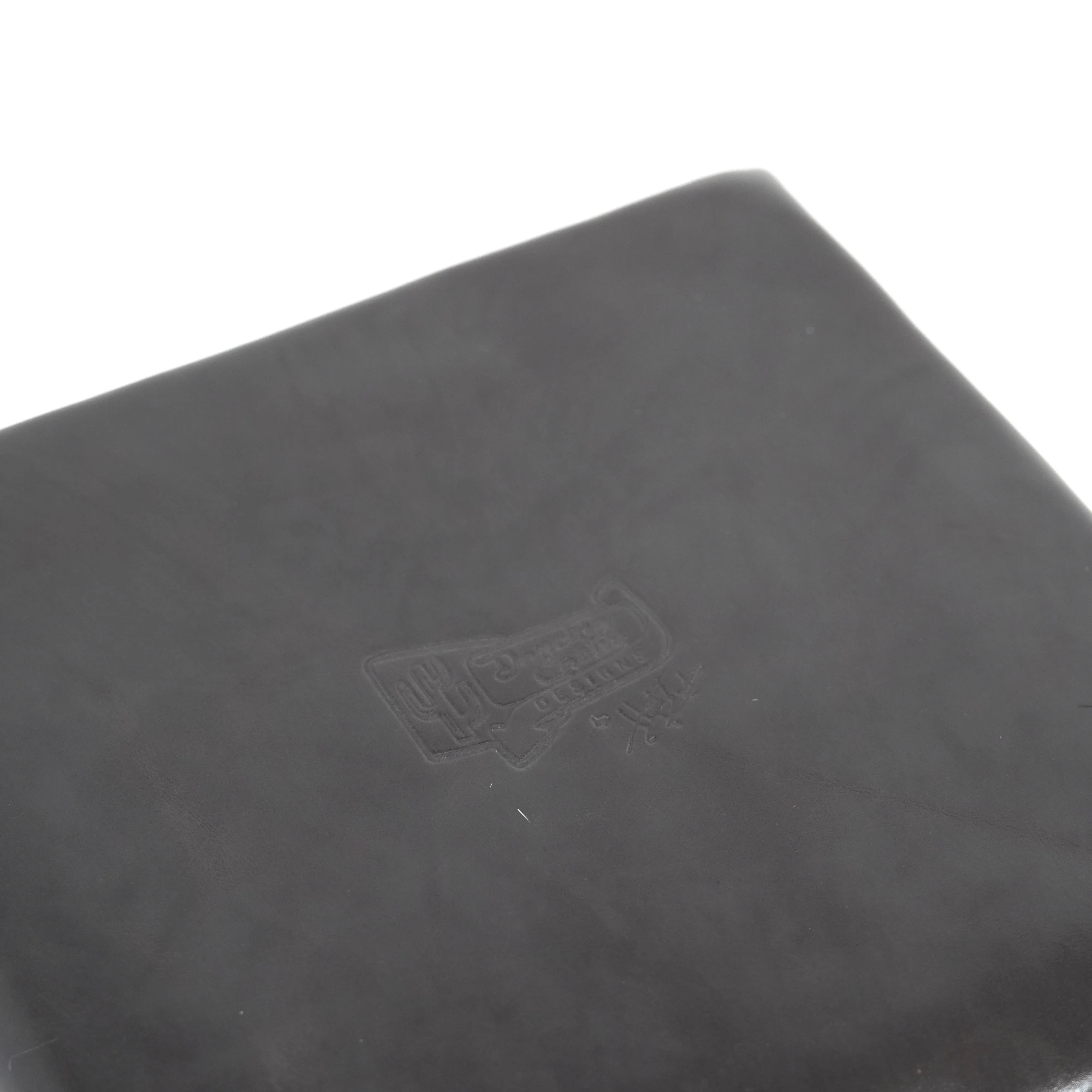 Large Tray - Glossed Lead Leather w/ Lasered Decal