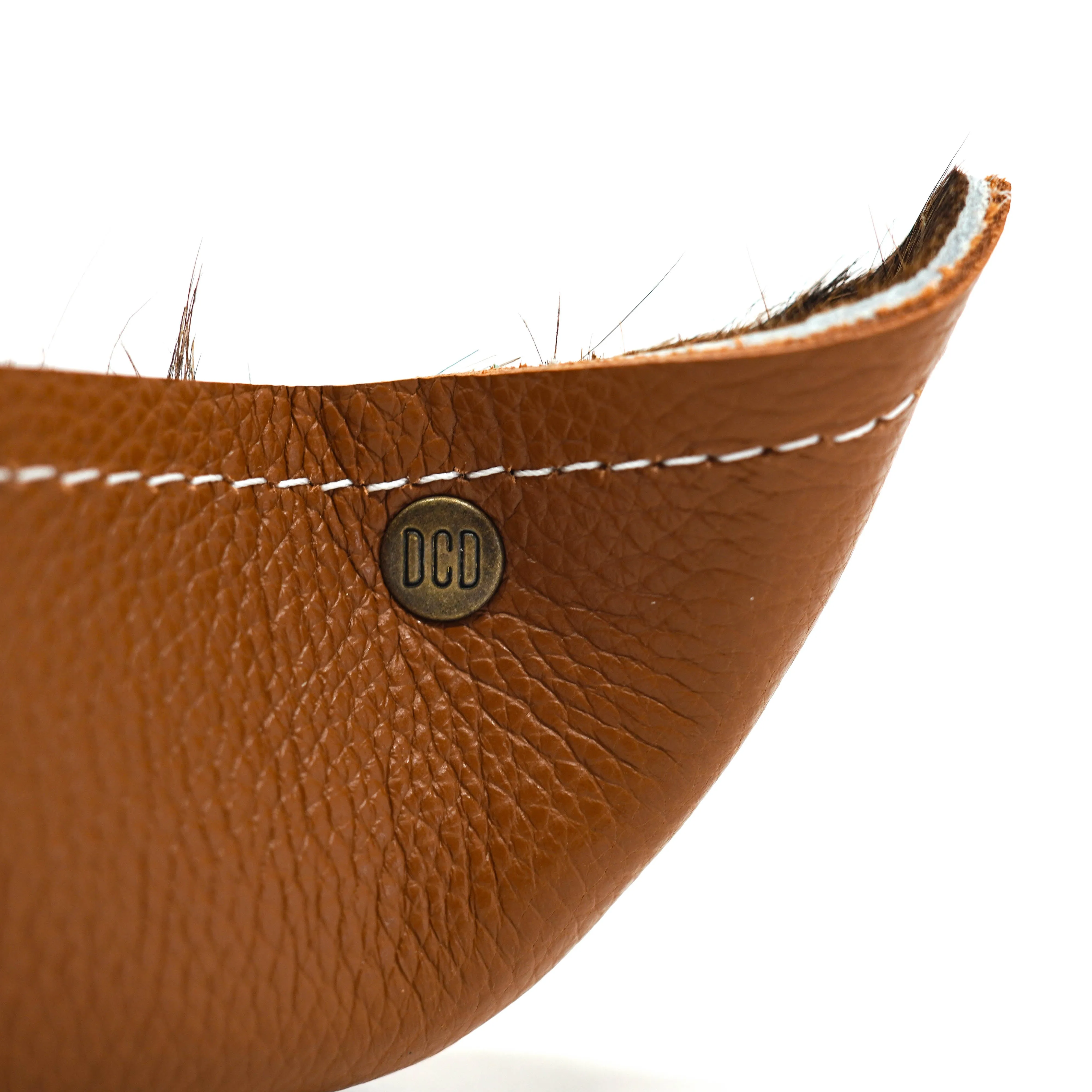 Large Tray - Pebbled Caramel Leather w/ Wyoming Tool