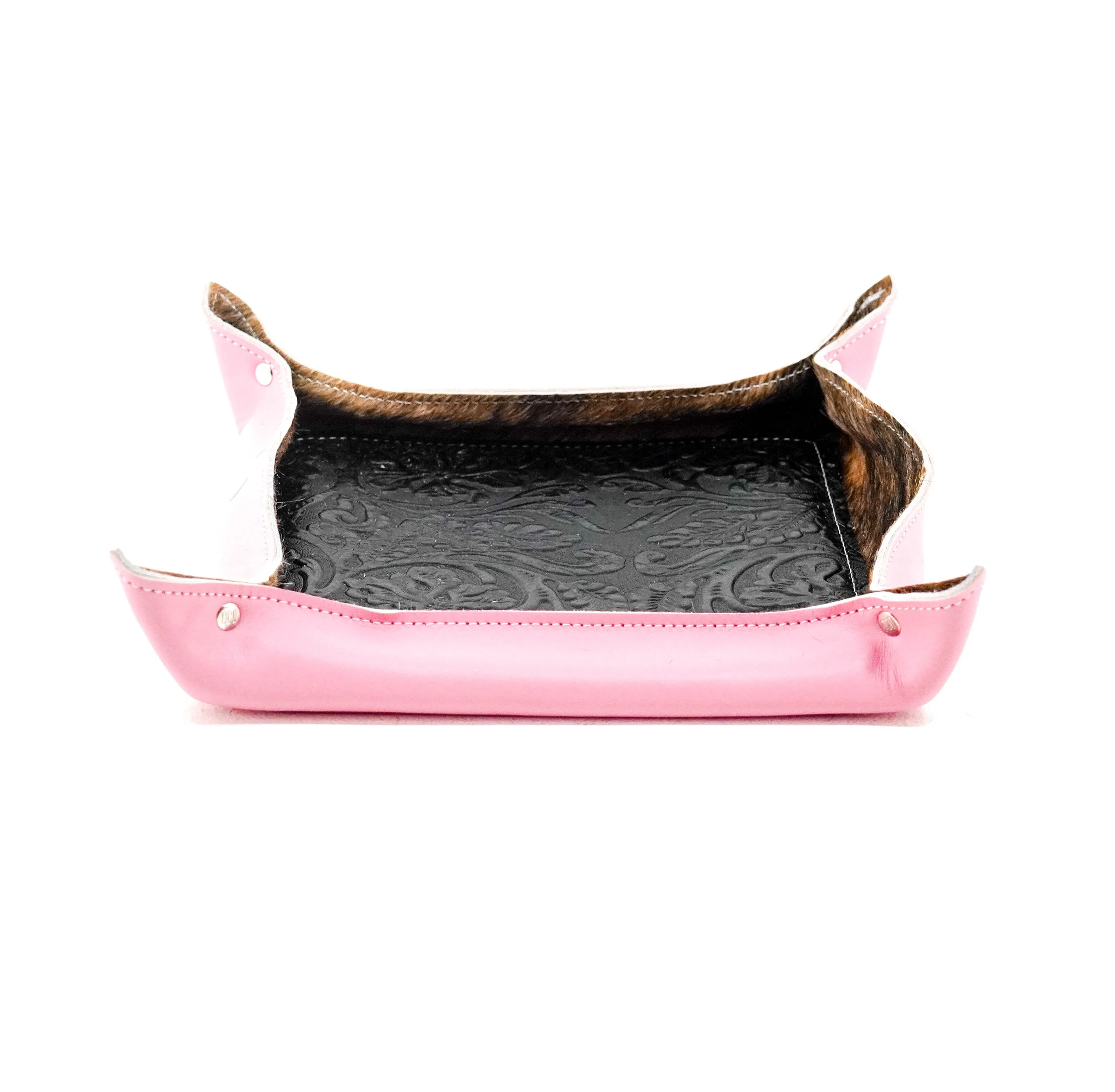 Large Tray - Smooth Powder Pink Leather w/ Onyx Tool