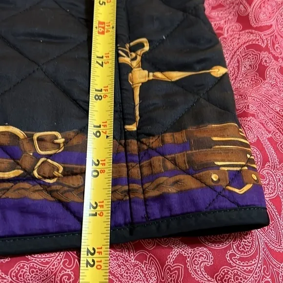 LAUREN BY RALPH LAUREN equestrian vest. Reversible. Two zip pockets. Medium.