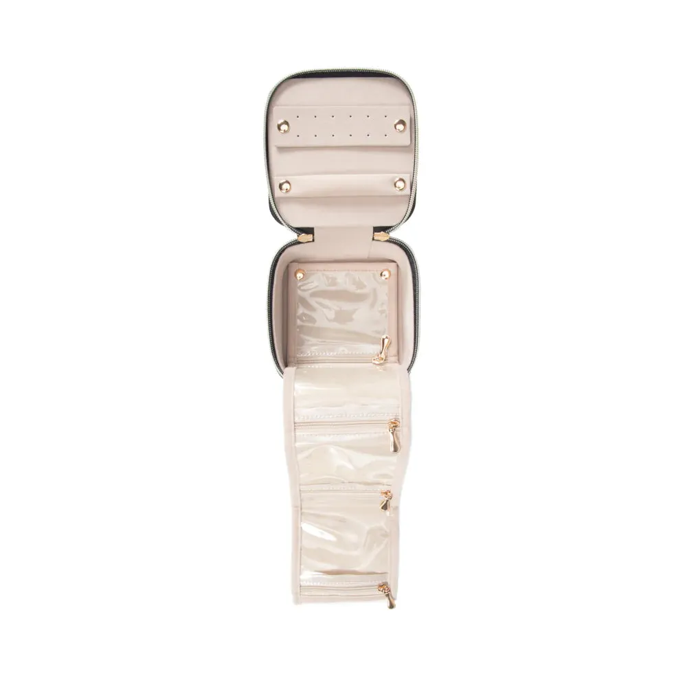Leah Travel Jewelry Case - Black
