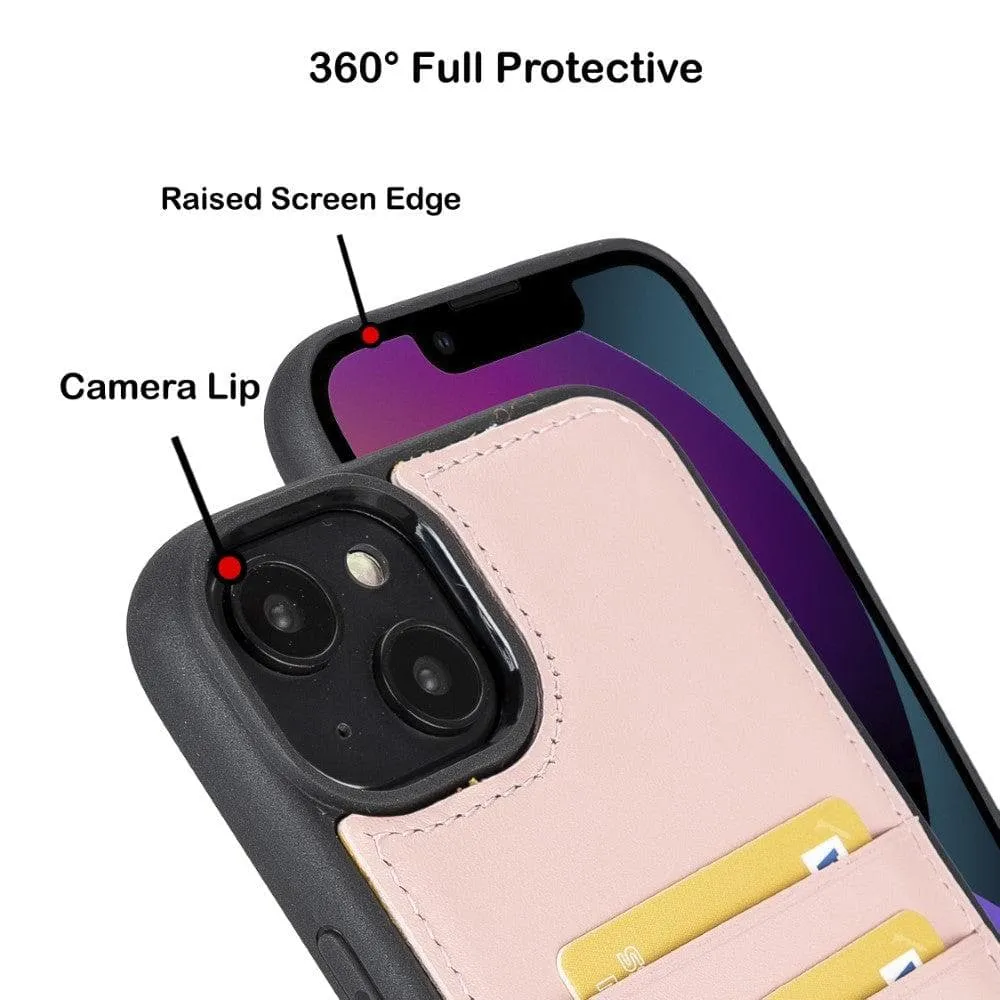 Leather Case for iPhone 14 Series with Card Holder