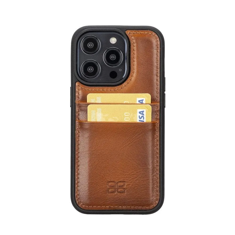 Leather Case for iPhone 14 Series with Card Holder