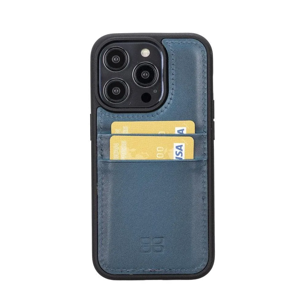Leather Case for iPhone 14 Series with Card Holder