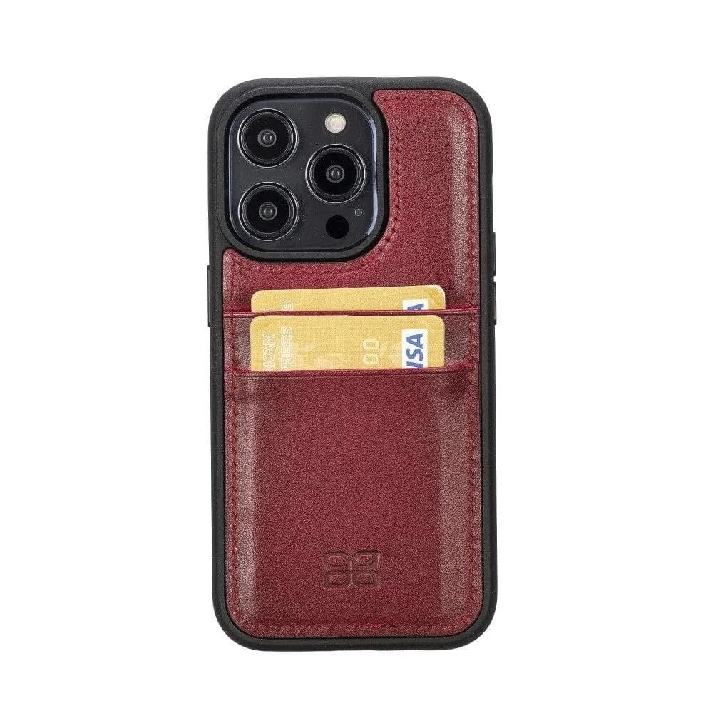 Leather Case for iPhone 14 Series with Card Holder