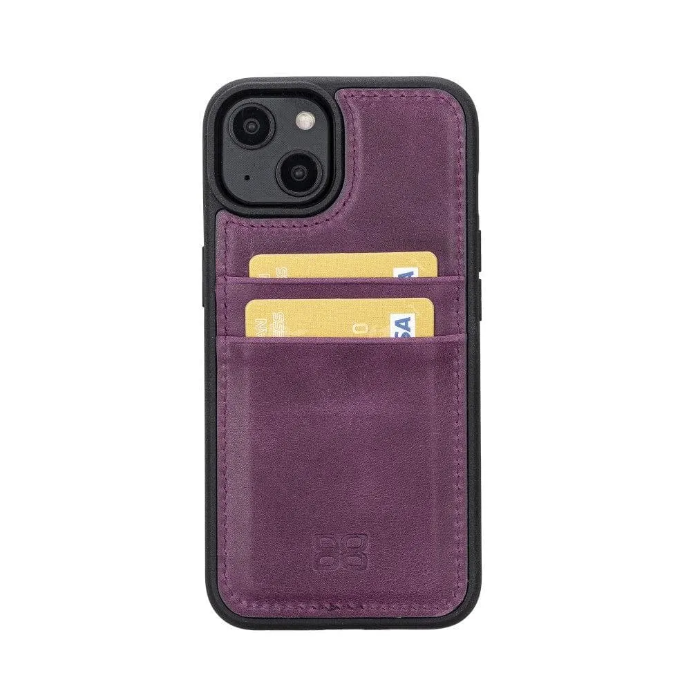 Leather Case for iPhone 14 Series with Card Holder