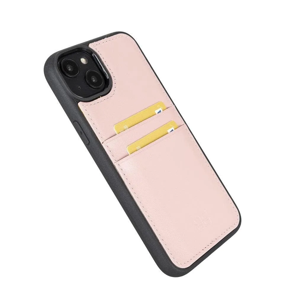 Leather Case for iPhone 14 Series with Card Holder