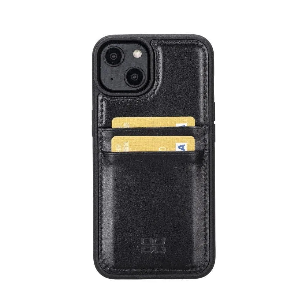 Leather Case for iPhone 14 Series with Card Holder