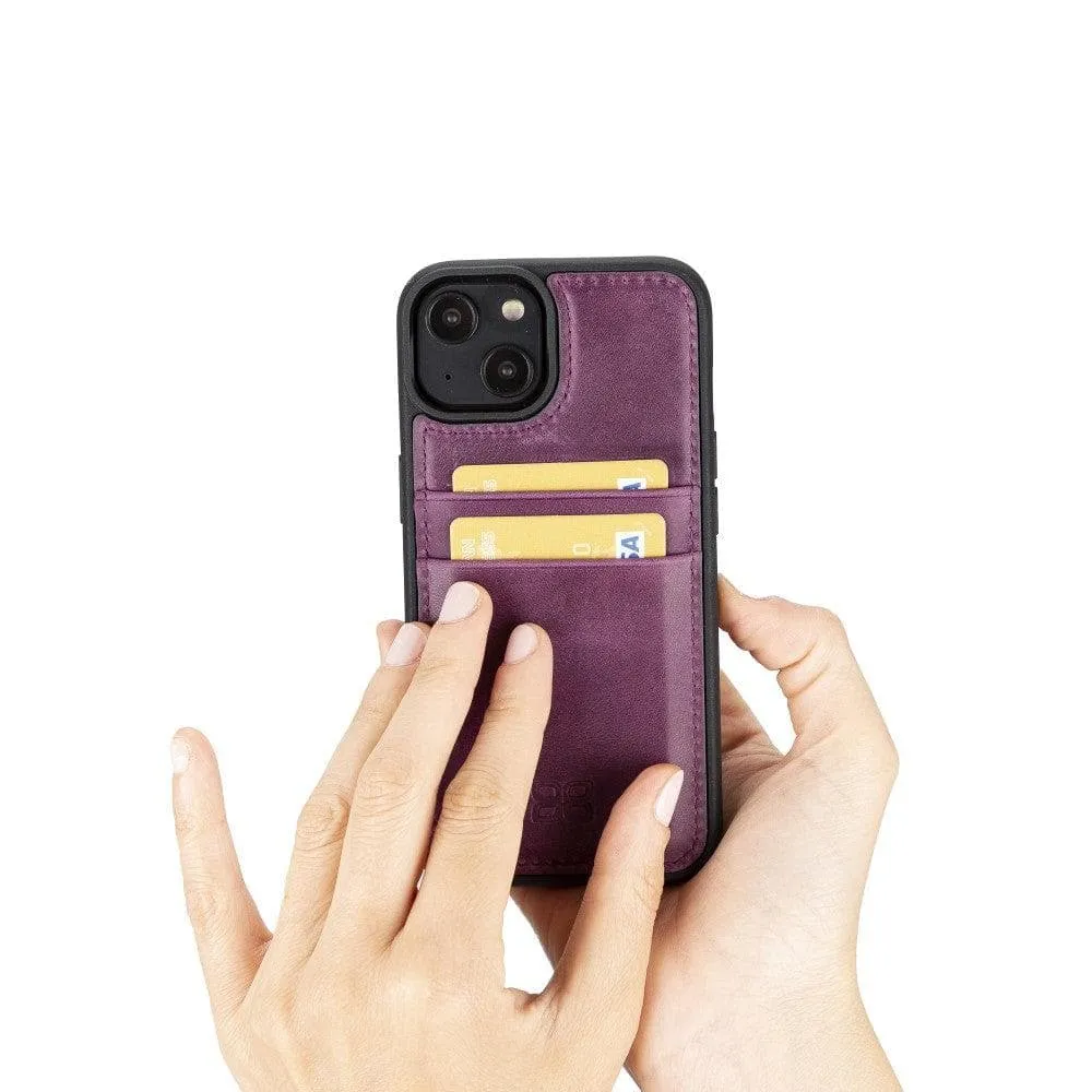 Leather Case for iPhone 14 Series with Card Holder