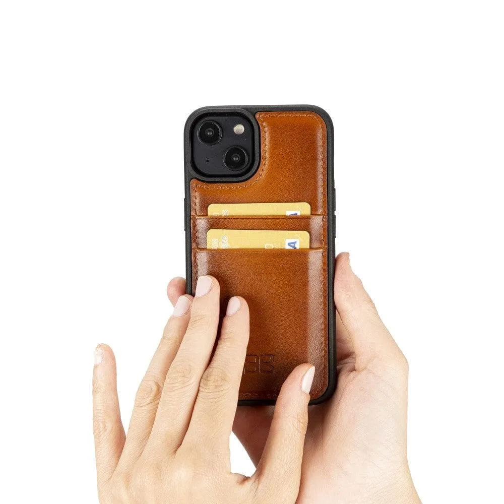 Leather Case for iPhone 14 Series with Card Holder