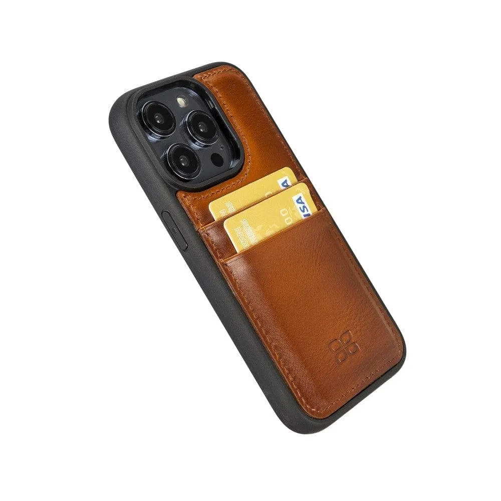 Leather Case for iPhone 14 Series with Card Holder