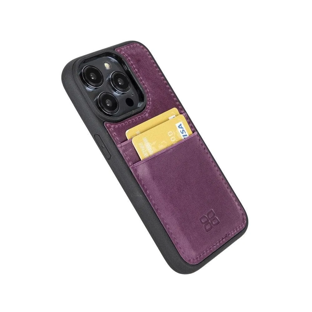 Leather Case for iPhone 14 Series with Card Holder