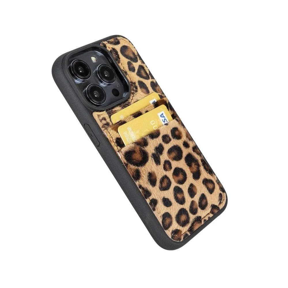 Leather Case for iPhone 14 Series with Card Holder