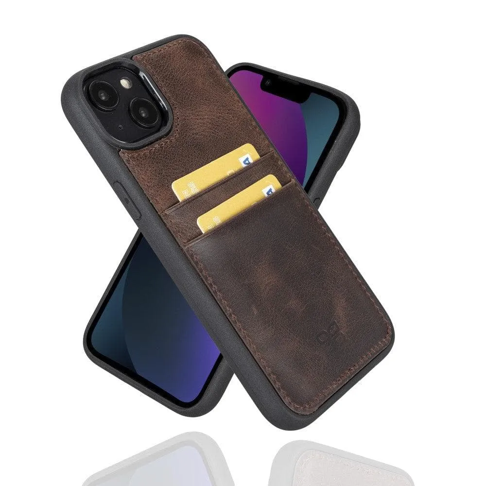 Leather Case for iPhone 14 Series with Card Holder