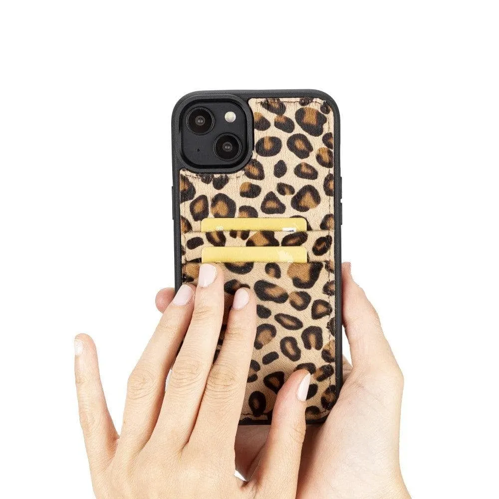 Leather Case for iPhone 14 Series with Card Holder