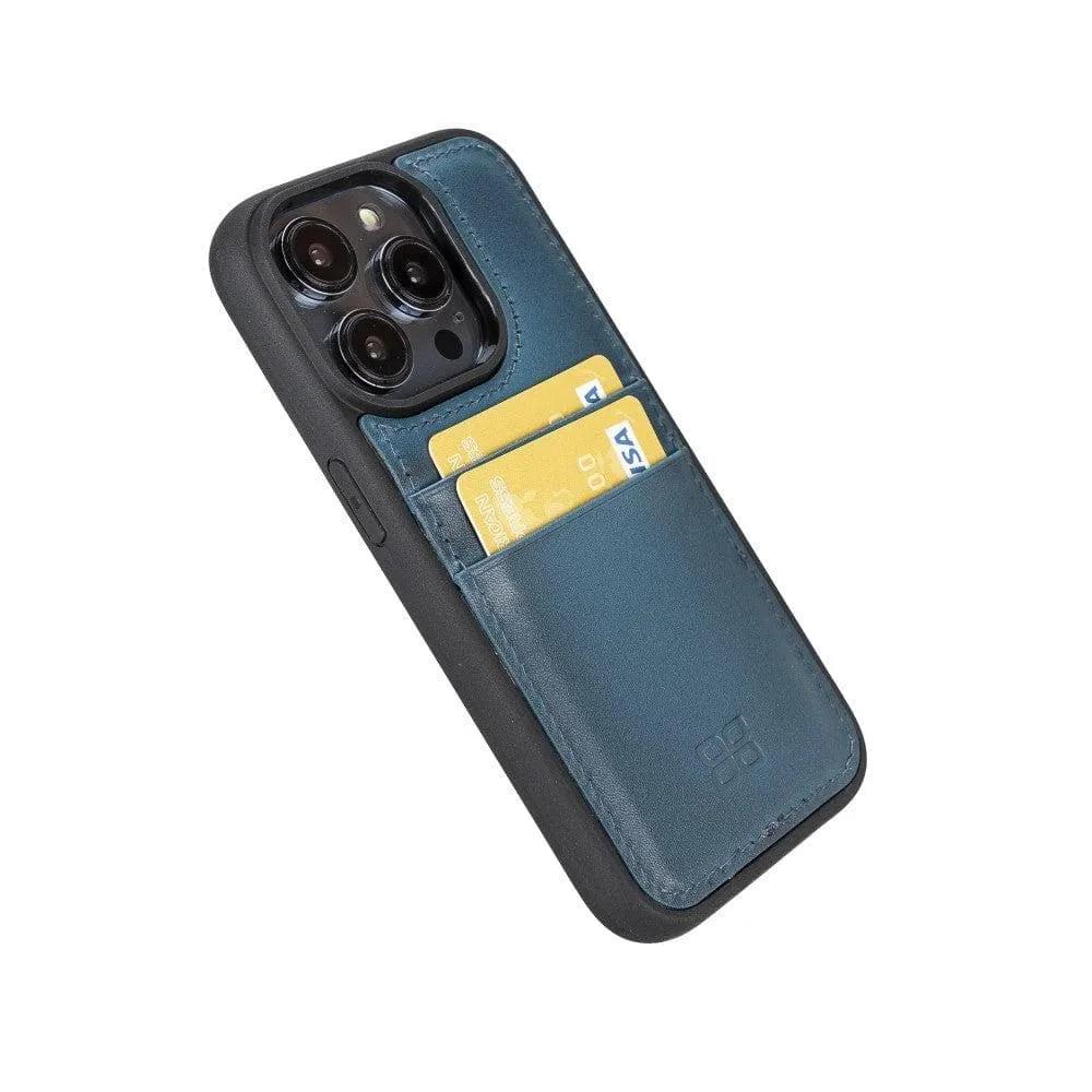 Leather Case for iPhone 14 Series with Card Holder