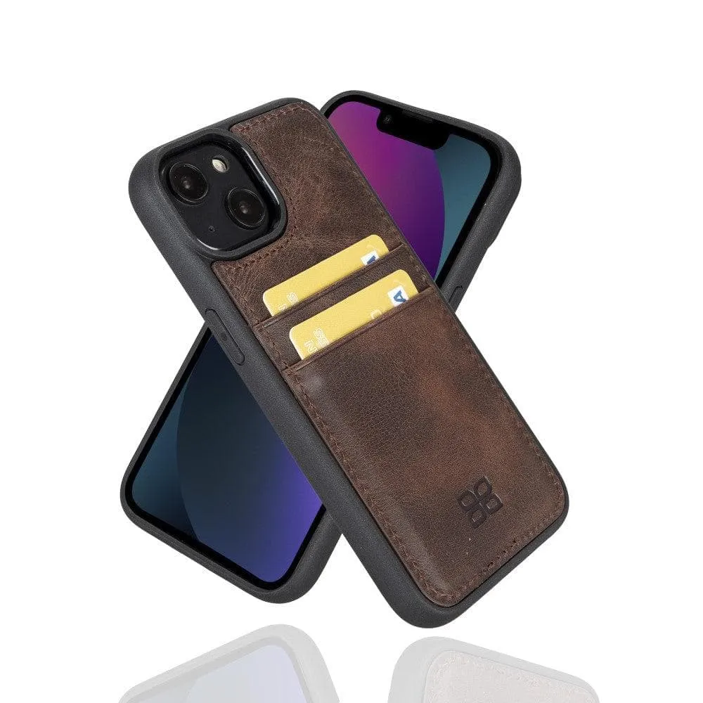 Leather Case for iPhone 14 Series with Card Holder