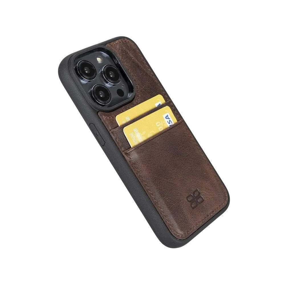 Leather Case for iPhone 14 Series with Card Holder