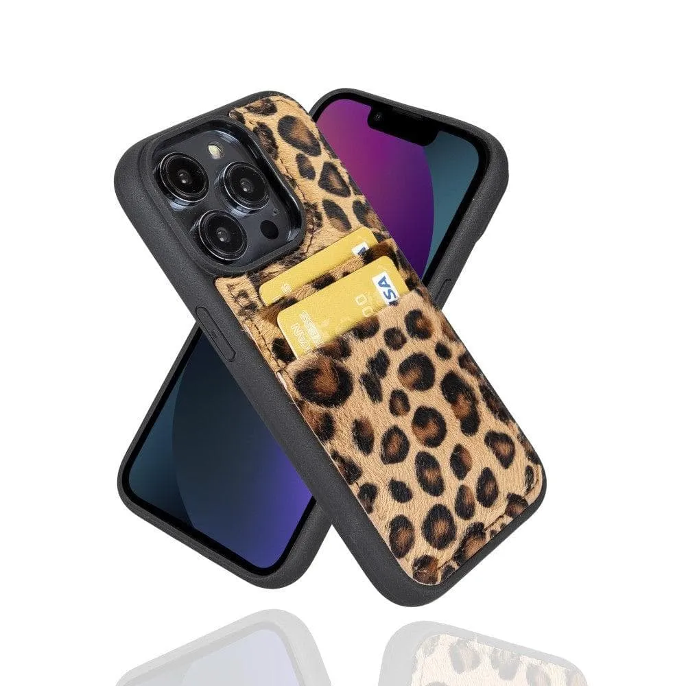 Leather Case for iPhone 14 Series with Card Holder