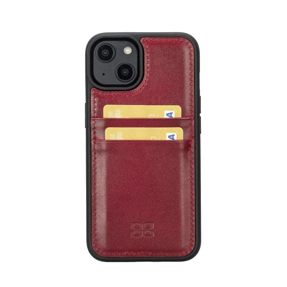 Leather Case for iPhone 14 Series with Card Holder