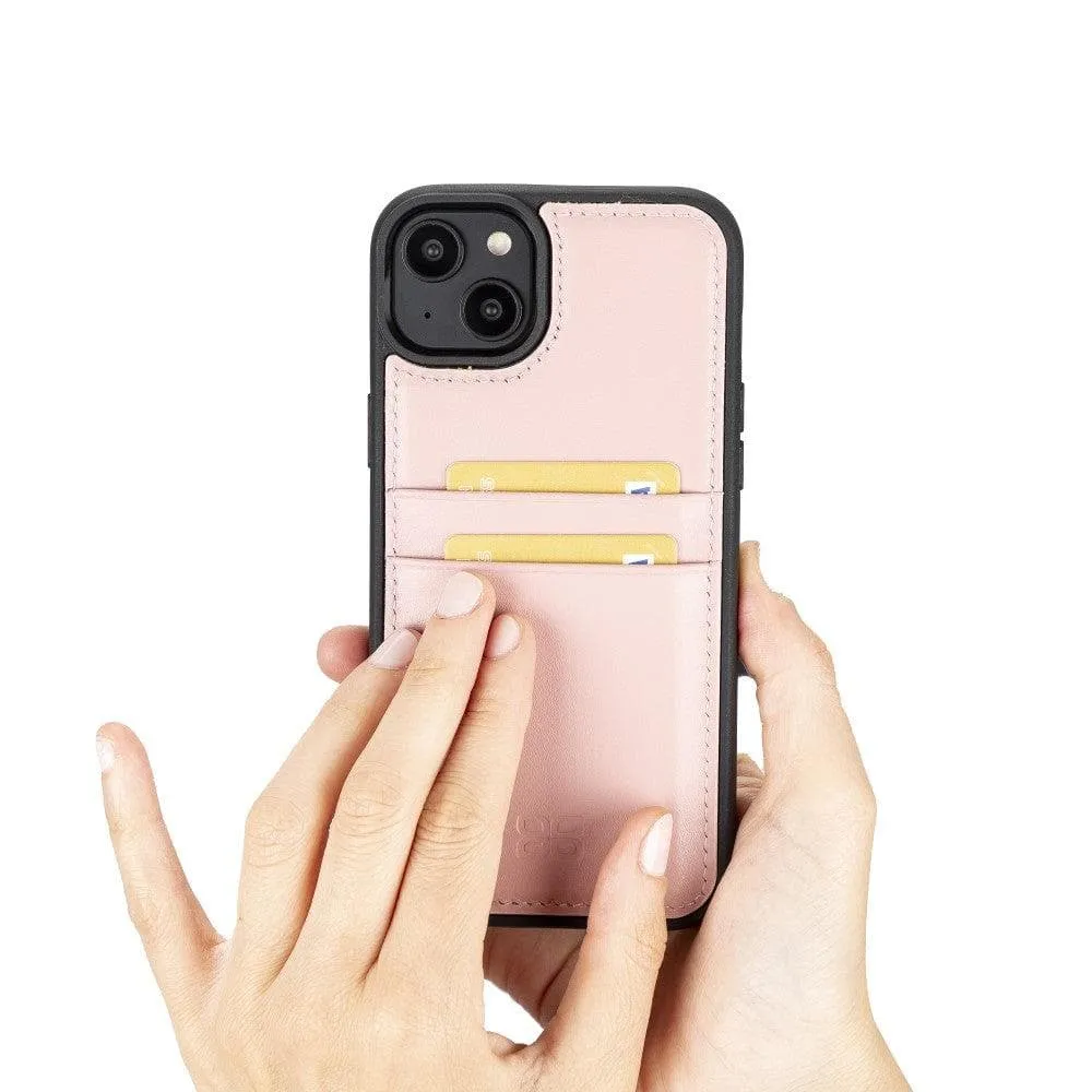 Leather Case for iPhone 14 Series with Card Holder
