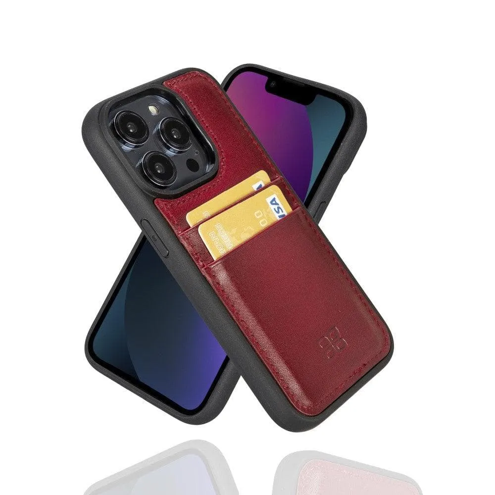 Leather Case for iPhone 14 Series with Card Holder