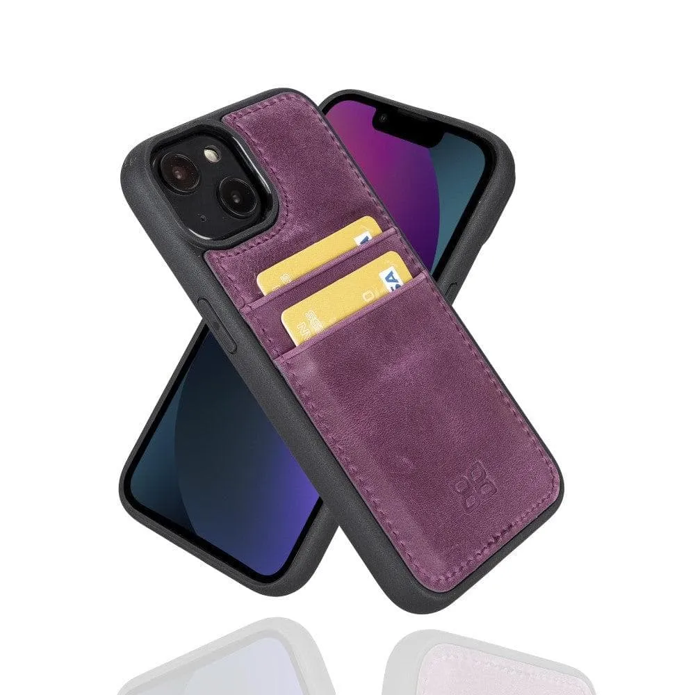 Leather Case for iPhone 14 Series with Card Holder