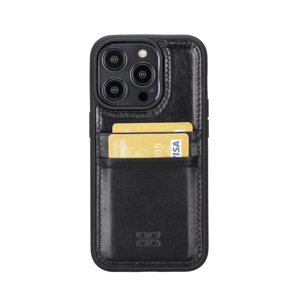 Leather Case for iPhone 14 Series with Card Holder