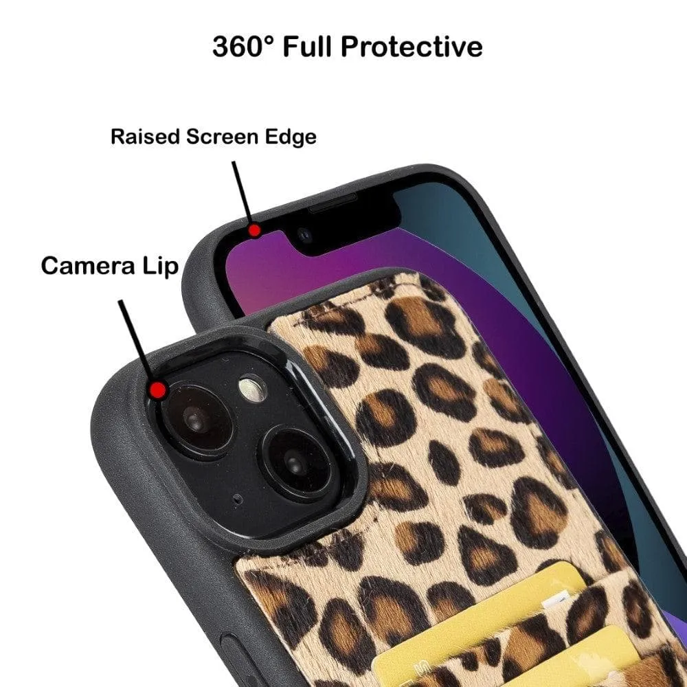 Leather Case for iPhone 14 Series with Card Holder