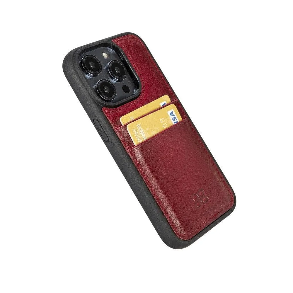 Leather Case for iPhone 14 Series with Card Holder