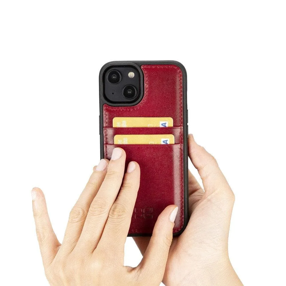 Leather Case for iPhone 14 Series with Card Holder