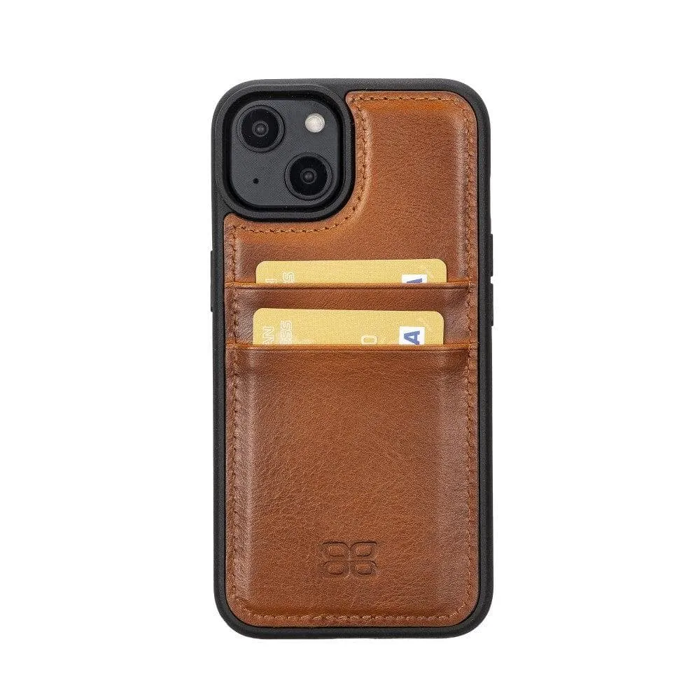 Leather Case for iPhone 14 Series with Card Holder