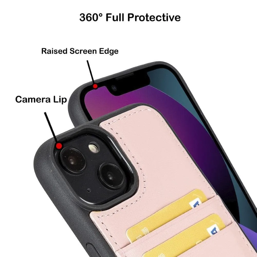 Leather Case for iPhone 14 Series with Card Holder